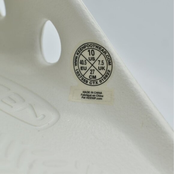 Keen Womens Size 10 Yogui Star White Vapor Slip On Clogs Shoes - Picture 10 of 13